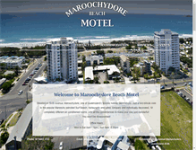 Tablet Screenshot of maroochydorebeachmotel.com